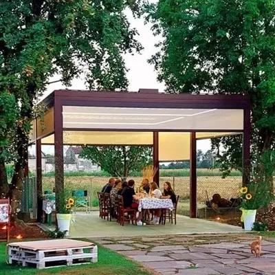 Беседка с алюминиевым каркасом